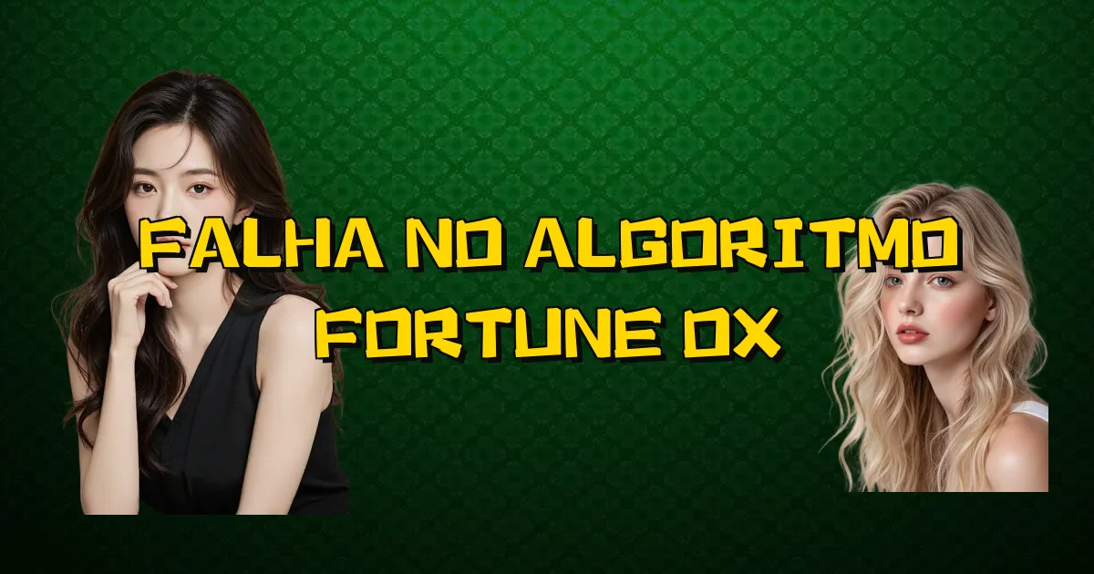 Falha No Algoritmo Fortune Ox Oficial
